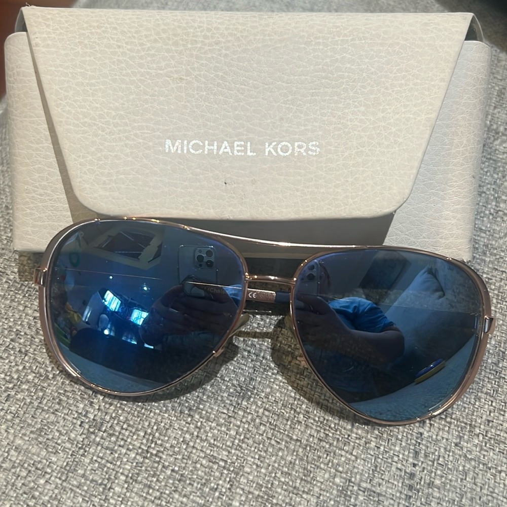 Blue and gold Michael kors glasses